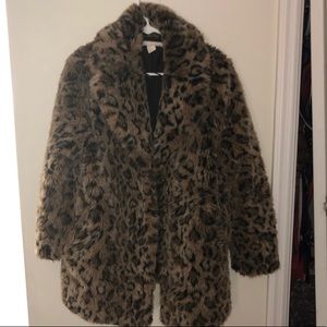 Leopard fur coat